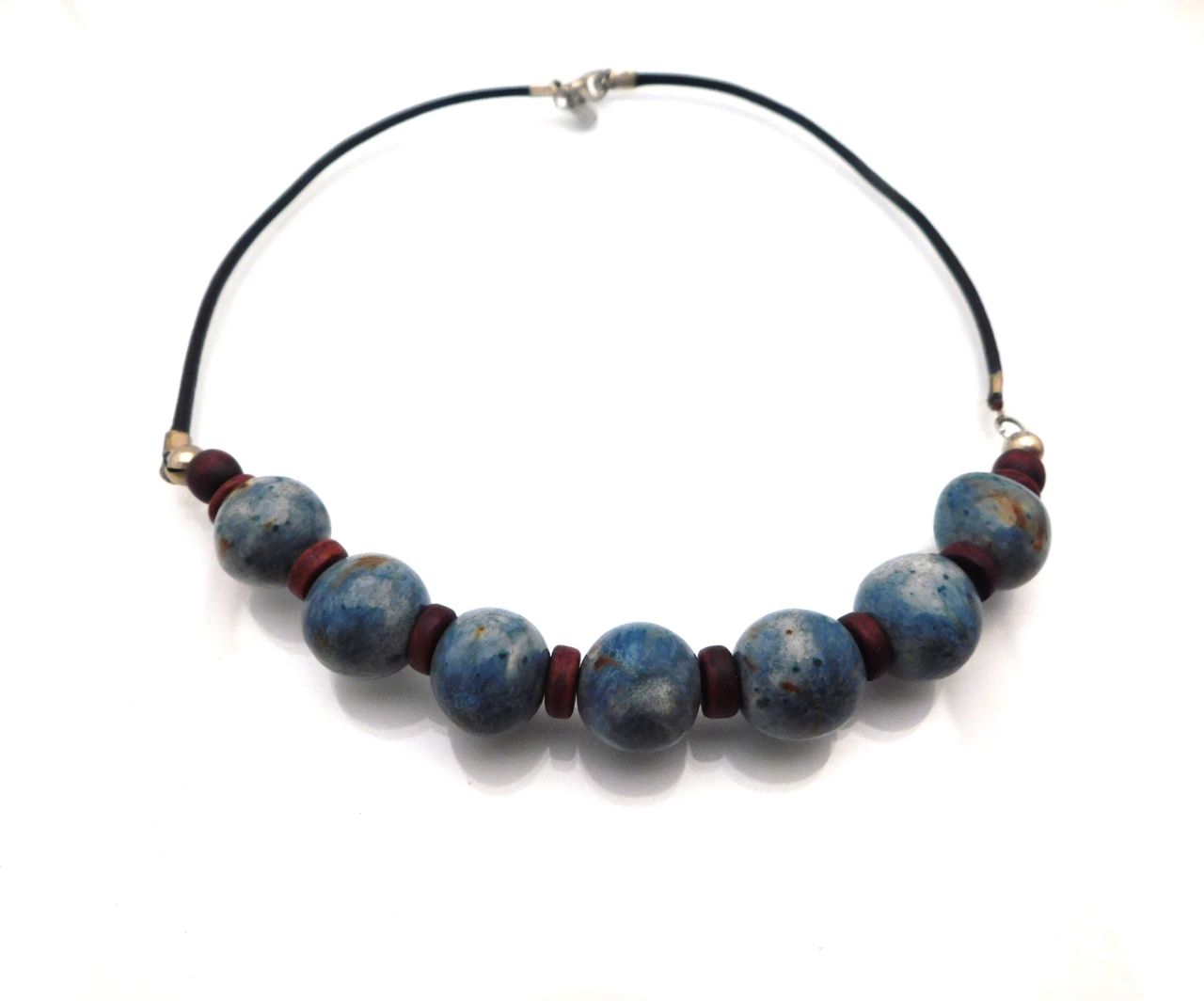 " Rozsdás kreáció " kerámia nyaklánc