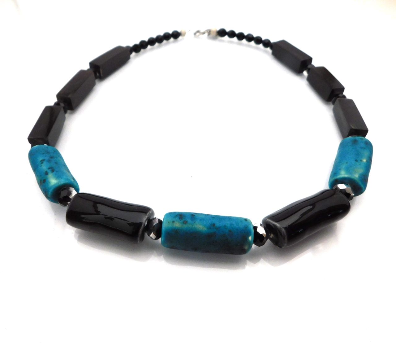 " Fekete-zöld rudak " kerámia nyakék